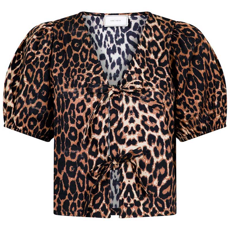 Neo Noir Bianca Leo Blouse Leopard - J BY J Fashion