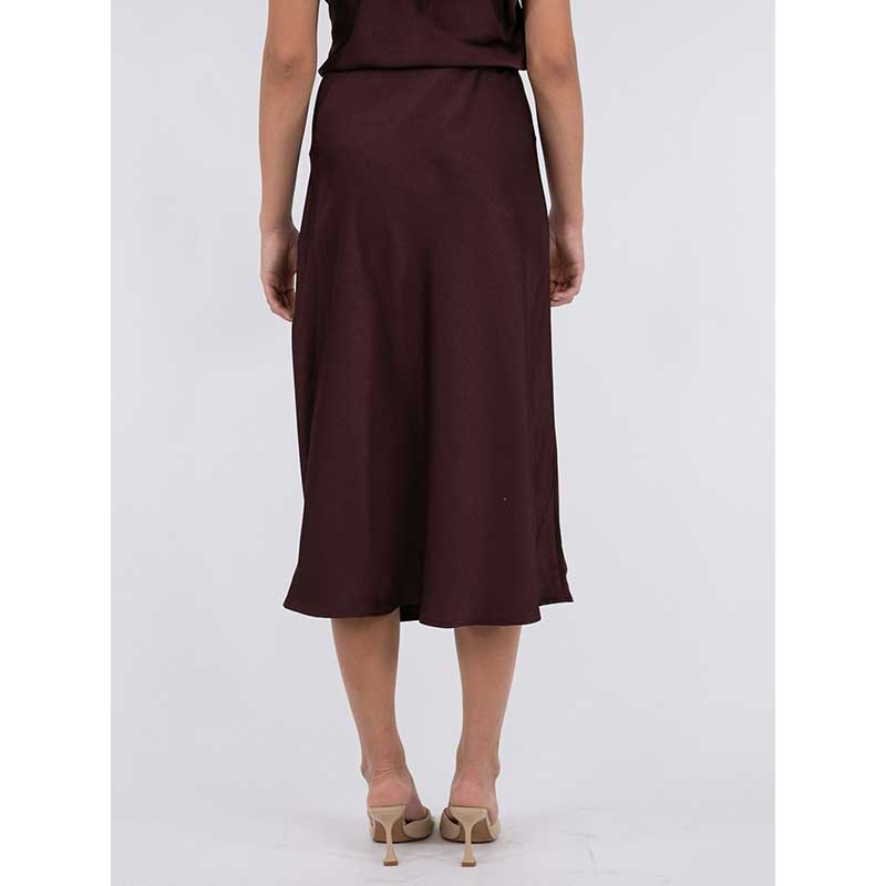 Neo Noir Bovary Skirt Burgundy - J BY J Fashion