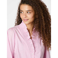 Neo Noir Brielle Stripe Shirt Light Pink