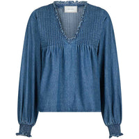 Neo Noir Ililo Denim Blouse Blue - J BY J Fashion