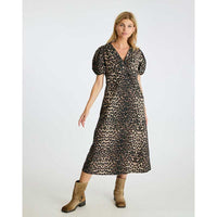 Neo Noir Illana Poplin Dress Leopard - J BY J Fashion