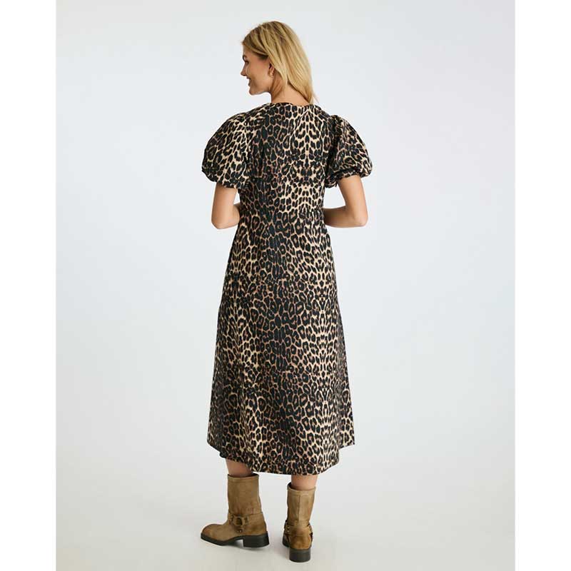 Neo Noir Illana Poplin Dress Leopard - J BY J Fashion