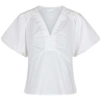 Neo Noir Irina Poplin Blouse White