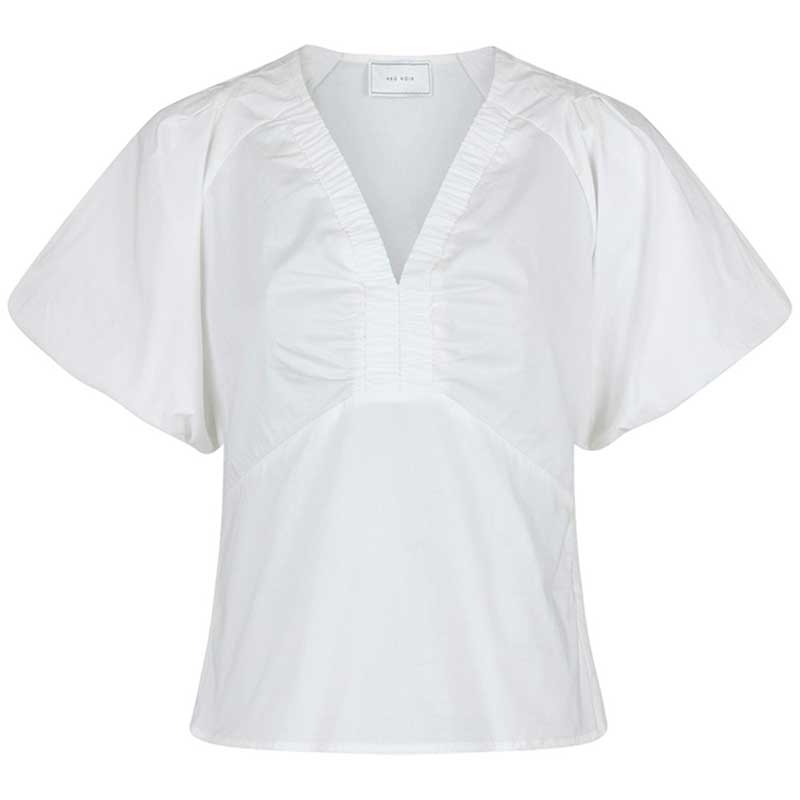 Neo Noir Irina Poplin Blouse White