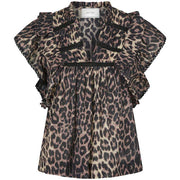 Neo Noir Jayla S Voile Top Leopard - J BY J Fashion