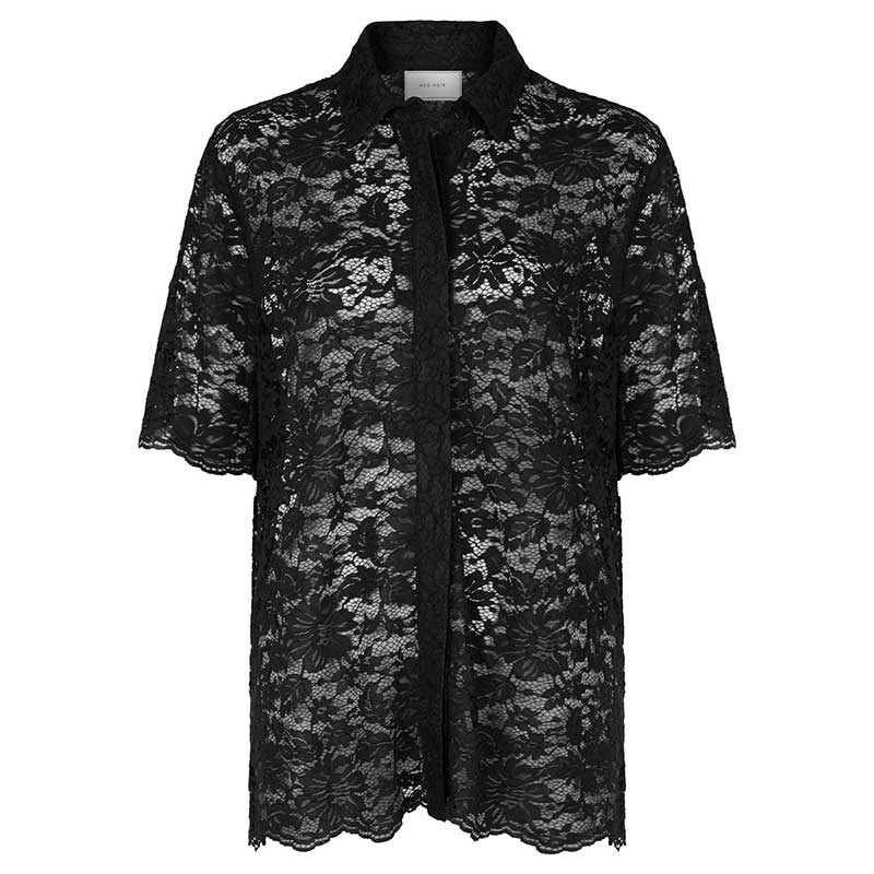 Neo Noir Lamari Lace Shirt Black - J BY J Fashion