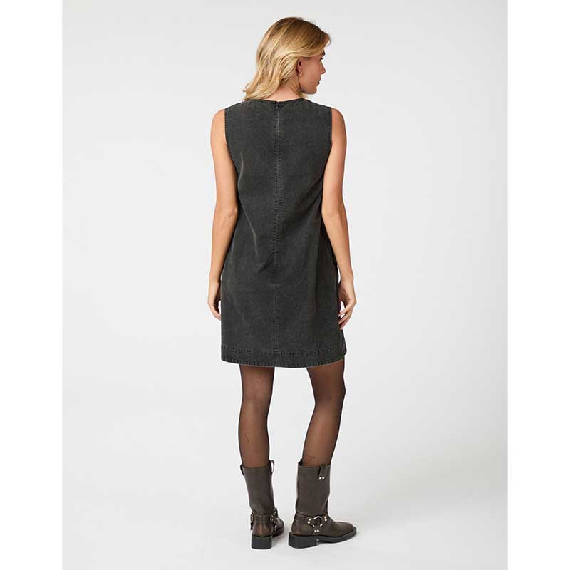 Neo Noir Livo Spencer Denim Dress Black