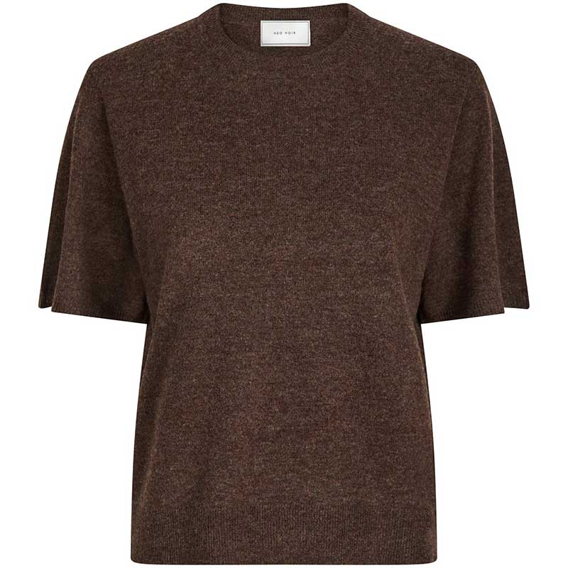 Neo Noir Missy Knit Tee Brown Melange