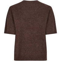 Neo Noir Missy Knit Tee Brown Melange