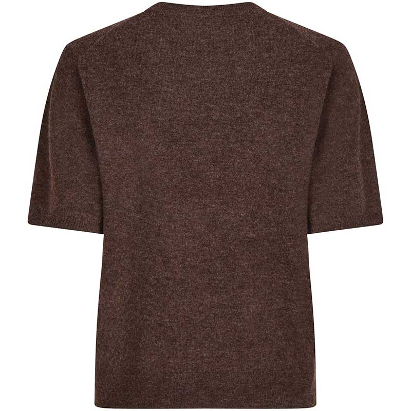 Neo Noir Missy Knit Tee Brown Melange