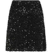 Neo Noir Miva Velvet Sequins Skirt Black - J BY J Fashion