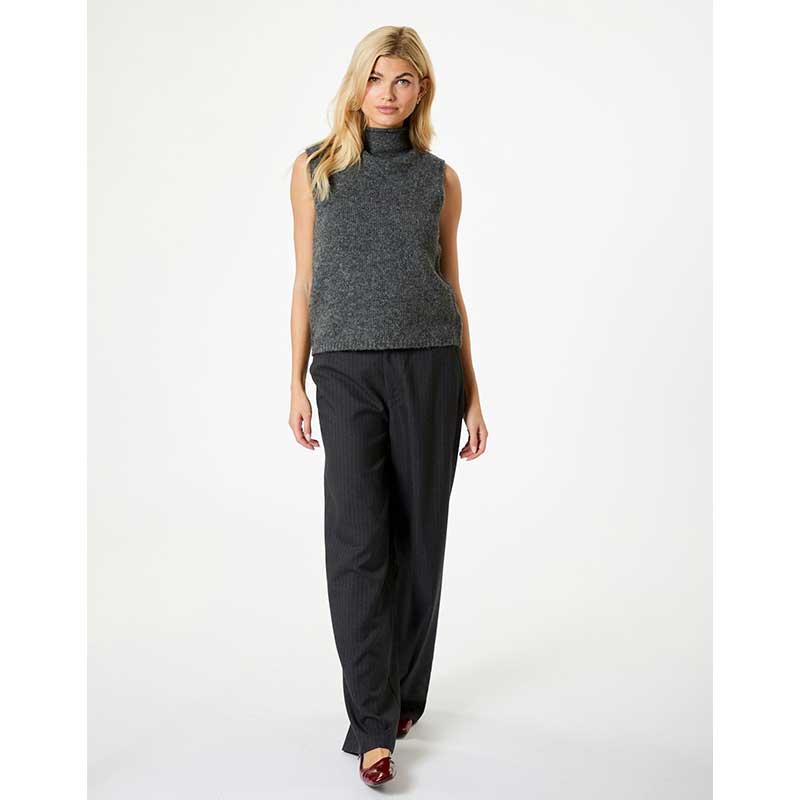 Neo Noir Odelia Knit Top Antracit