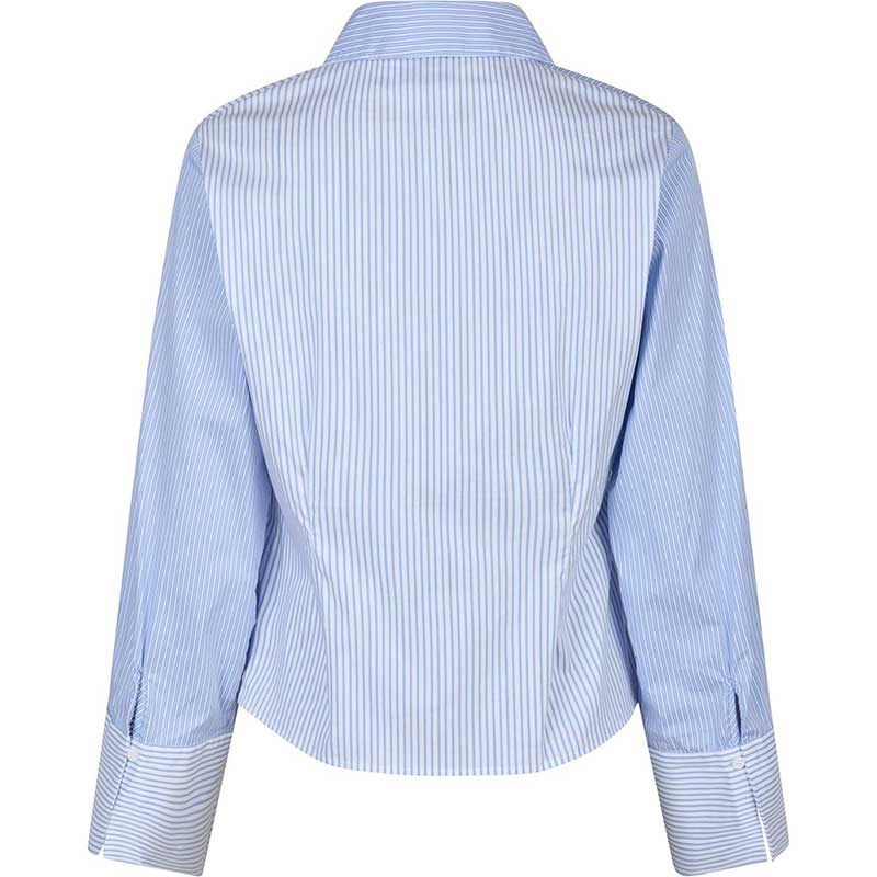 Neo Noir Rosa Mix Stripe Shirt Light Blue - J BY J Fashion