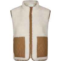 Neo Noir Scout Teddy Waistcoat Off White