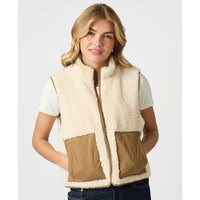 Neo Noir Scout Teddy Waistcoat Off White