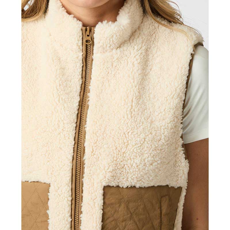 Neo Noir Scout Teddy Waistcoat Off White