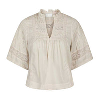 Neo Noir Siama S Voile Blouse Ivory