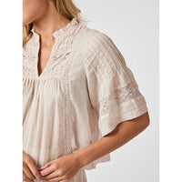 Neo Noir Siama S Voile Blouse Ivory