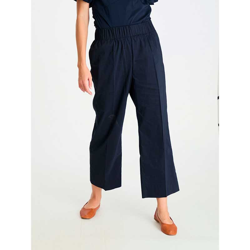 Neo Noir Yana Poplin Pants Navy - J BY J Fashion