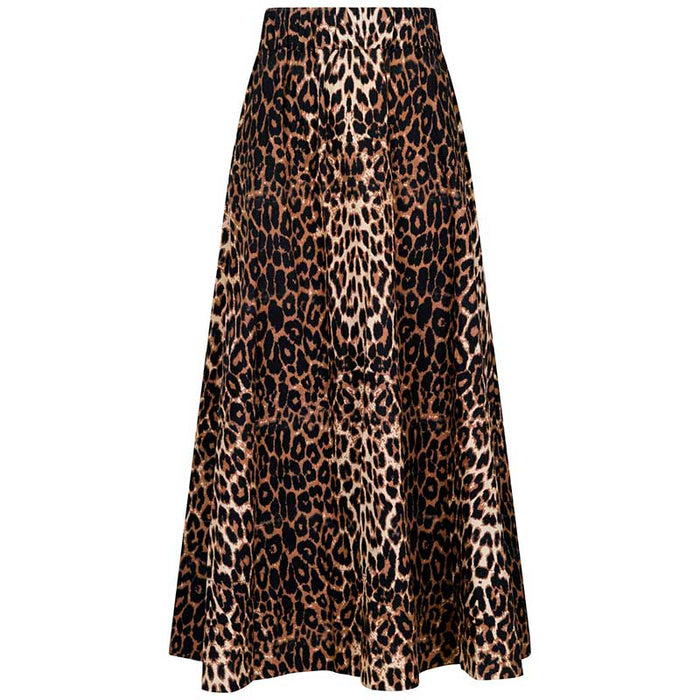 Neo Noir Yara Leo Long Skirt Leopard