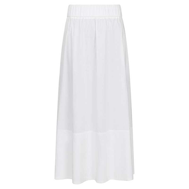 Neo Noir Yara Poplin Skirt White