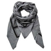 PIECES PCJOVIS WOOL SQUARE SCARF GRÅ - J BY J Fashion