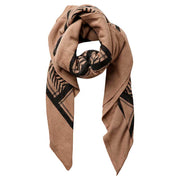 PIECES PCJOVIS WOOL SQUARE SCARF SAND - J BY J Fashion