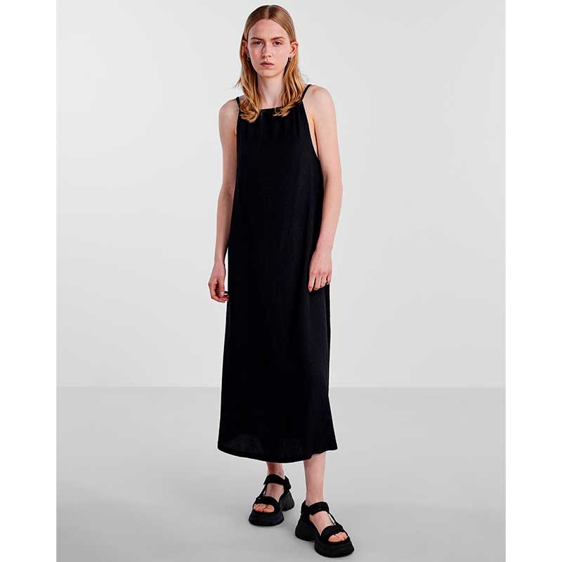 PIECES PCLUNA STRAP MIDI DRESS SORT - J BY J Fashion