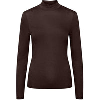 PIECES PCLUX WOOL LS TURTLENECK TOP BRUN - J BY J Fashion