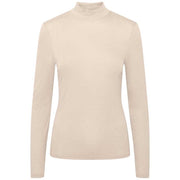 PIECES PCLUX WOOL LS TURTLENECK TOP OFF WHITE - J BY J Fashion