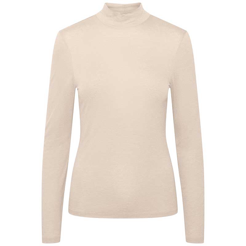 PIECES PCLUX WOOL LS TURTLENECK TOP OFF WHITE - J BY J Fashion