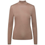 PIECES PCLUX WOOL LS TURTLENECK TOP SAND - J BY J Fashion