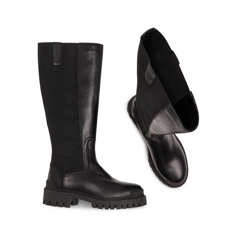 Pavement Mandy Long Boots Black/Black - J BY J Fashion