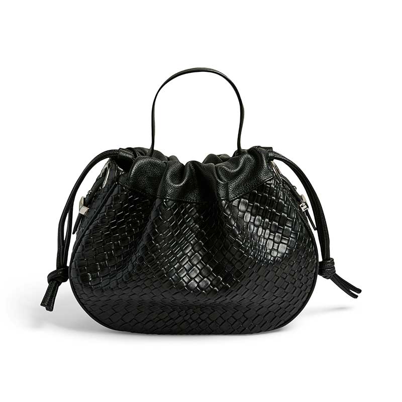 Pieces PCBalloon Large Braided Bag Black