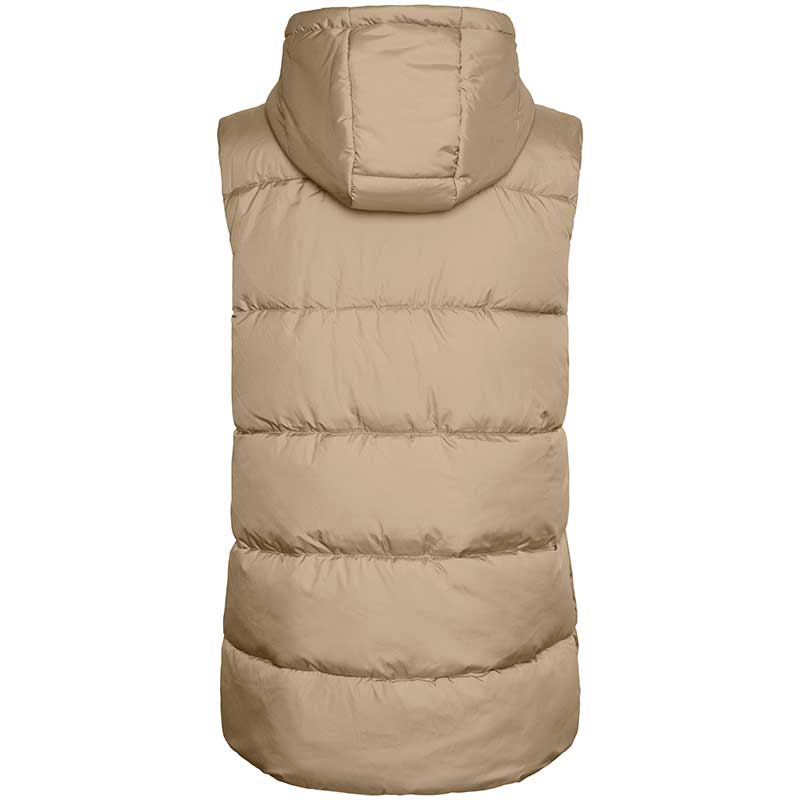 Pieces PCBee New Puffer Vest Noos Silver Mink - J BY J Fashion