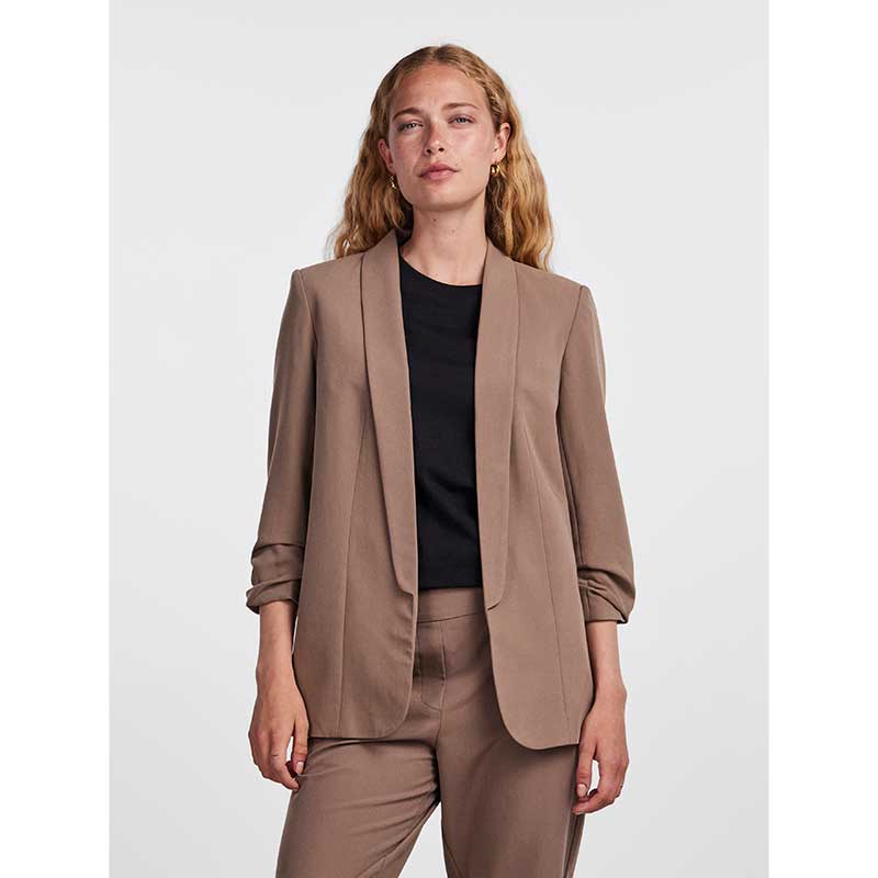 Pieces PCBosella 3/4 Blazer Noos Fossil - J BY J Fashion