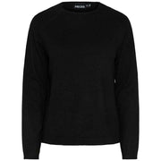 Pieces PCBree LS O-Neck Knit Noos Black - J BY J Fashion