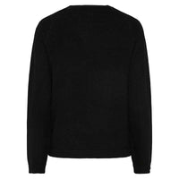 Pieces PCBree LS O-Neck Knit Noos Black - J BY J Fashion