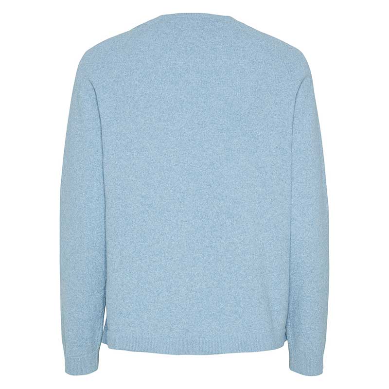 Pieces PCBree LS O-Neck Knit Noos Cashmere Blue Melange - J BY J Fashion