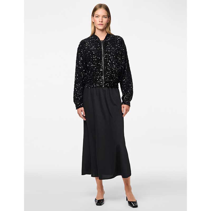 Pieces PCFranan HW Ankel Skirt WVN Noos Black