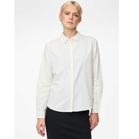 Pieces PCIrena LS Oxford Shirt Noos Bright White