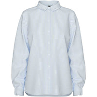 Pieces PCIrena LS Oxford Shirt Noos Bright White Stripes