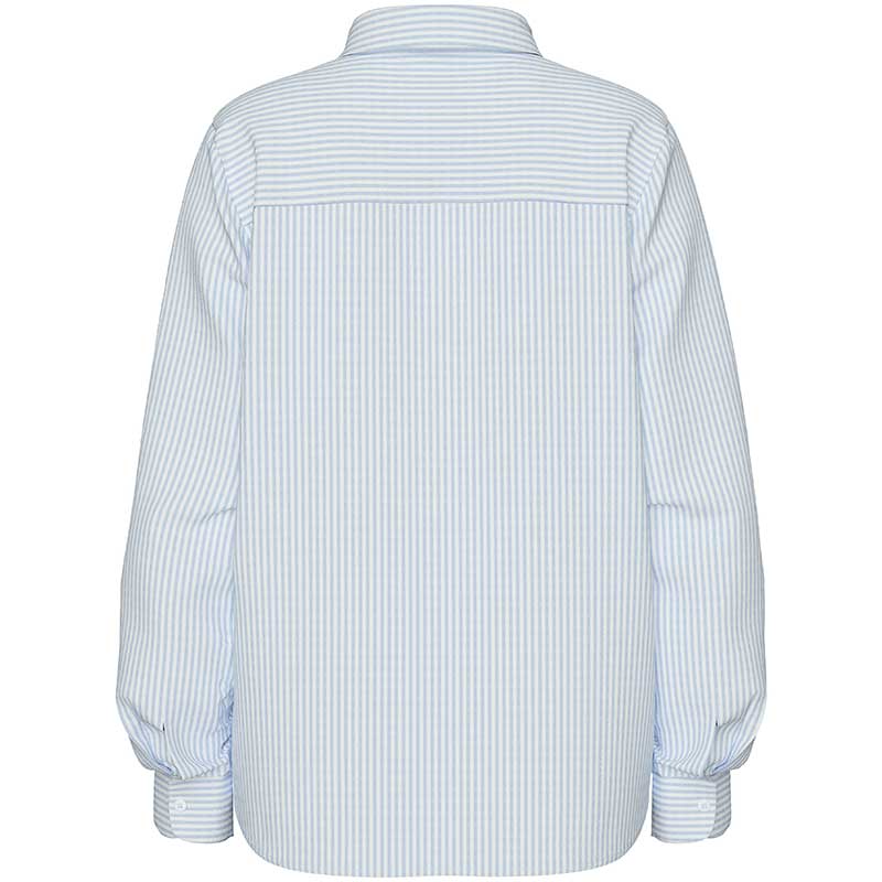 Pieces PCIrena LS Oxford Shirt Noos Bright White Stripes