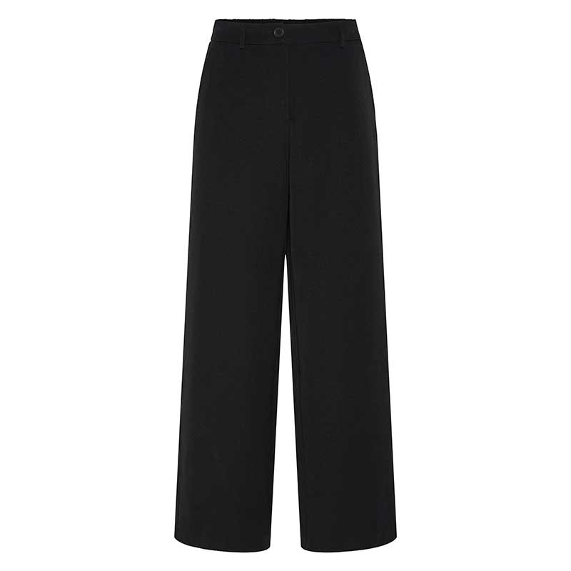 Pieces PCKamil HW Wide Pant Noos Black - J BY J Fashion