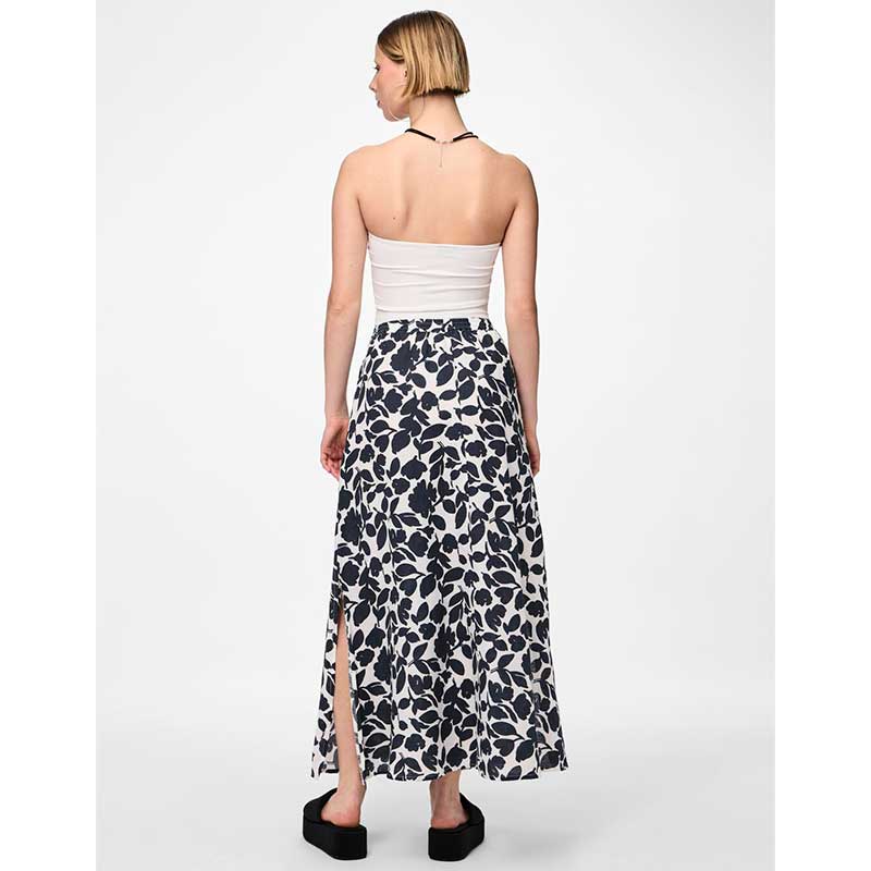 Pieces PCKlarisa Hw Long Skirt BC Navy - J BY J Fashion