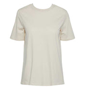 Pieces PCRia SS Solid Tee Noos BC Off-White - J BY J Fashion