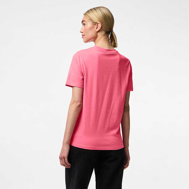 Pieces PCRia SS Solid Tee Noos Pink Lemonade - J BY J Fashion