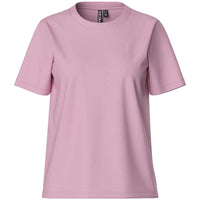 Pieces PCRia SS Solid Tee Noos Roseate Spoonbill - J BY J Fashion