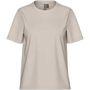 Pieces PCRia SS Solid Tee Noos Silver Gray - J BY J Fashion