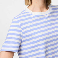 Pieces PCRia SS Tee Stripes Noos Hydrangea - J BY J Fashion